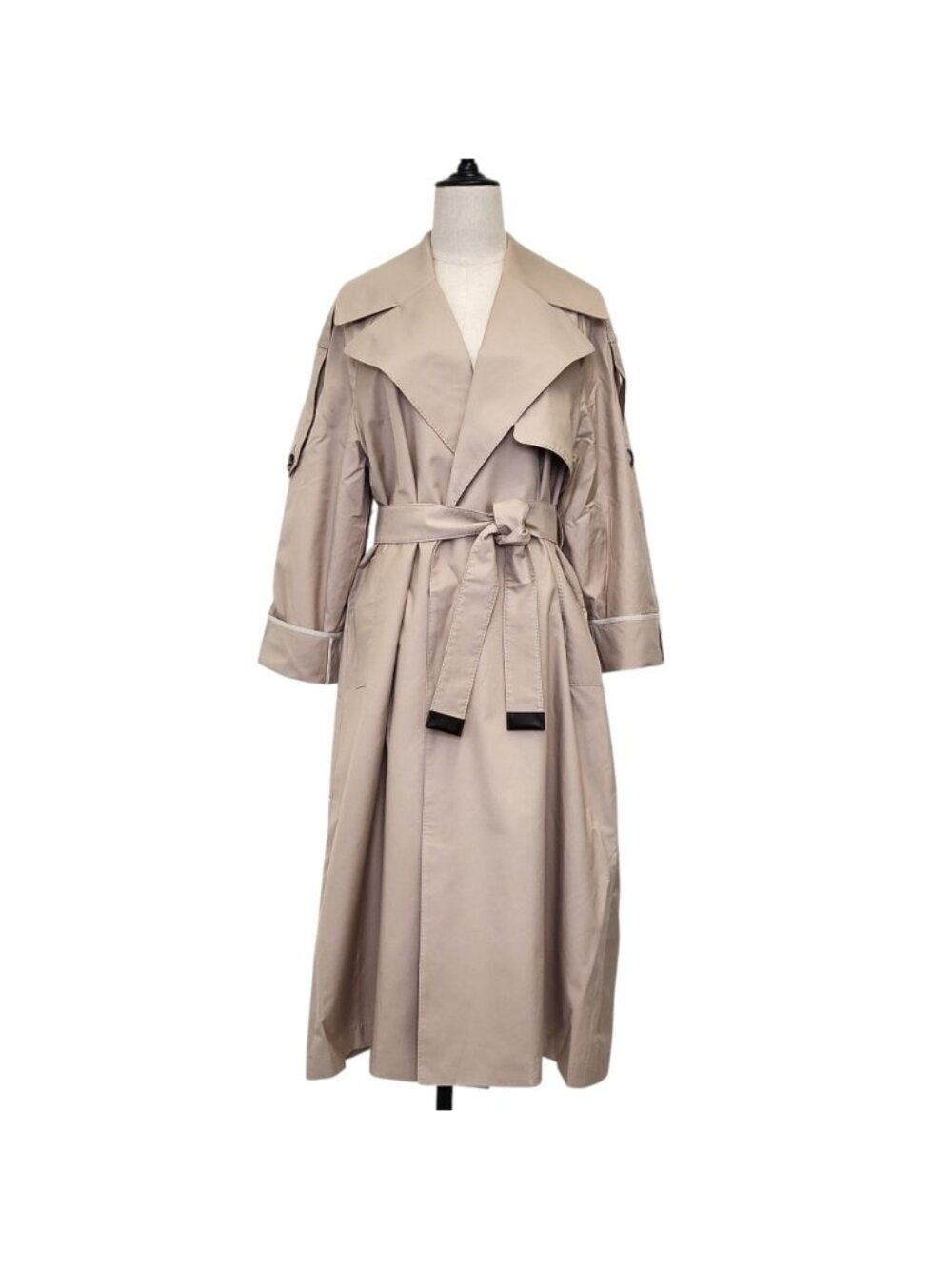 Max Mara the Cube Oversize Trench Rain Coat 36 Beige